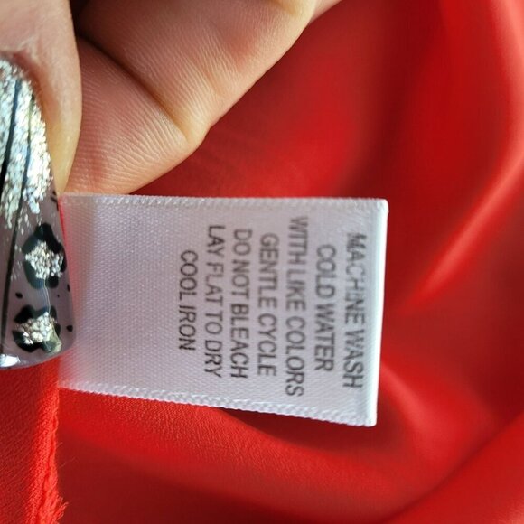 Kaktus Red Lace Boho-Style Open Front blousesize small - Picture 6 of 8